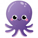 Standard Shape Ocean Buddies Octopus foil balloon