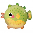 Standard Shape Ocean Buddies Pufferfish Foil Ball