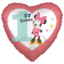 default Minnie 1st Birthday foil balloon C60 pack