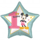 default Mickey 1st Birthday foil balloon C60 pack