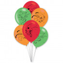 6 latex balloons Miraculous 27.5 cm / 11'