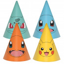 8 party hats Pokémon 2024 paper height 16 cm