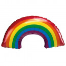Large Shape Iridescent Rainbow Foil Balloon H50 ve