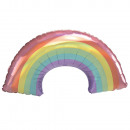Large Shape Iridescent Pastel Rainbow Foil Balloon