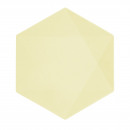6 plate hexagonal Vert Decor, 26.1 x 22.6cm, yello