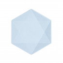 6 plate hexagonal Vert Decor, 20.8 x 18.1cm, blue