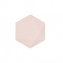 6 plate hexagonal Vert Decor, 15.8 x 13.7cm, pink