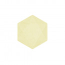 6 plate hexagonal Vert Decor, 15.8 x 13.7cm, yello