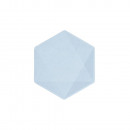 6 plate hexagonal Vert Decor, 15.8 x 13.7cm, blue