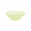 6 bowls hexagonal Vert Decor, 15.8x13.7cm, green