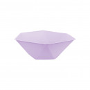 6 bowls hexagonal Vert Decor, 15.8x13.7cm, purple