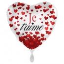 Standard Je t'aime foil balloon heart C40 pack