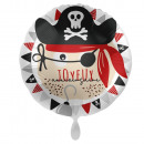Standard Joyeux Anniversaire Pirate foil balloon