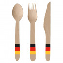 Cutlery Germany wood (8 knives, 8 spoons, 8 Ga