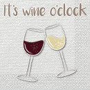 16 napkins 'It's wine o'clock' 33c