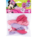 10 latex balloons Minnie mouse 25.4 cm