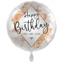 Standard Birthday Smooth Watercolor Foil Balloon P