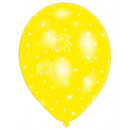 6 Latexballons Globaldruck Feuerwerk 27,5 cm / 11'