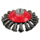 Wire brush twisted flat, grinder / 100 mm