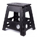 Folding stool black/white large - 120 kg