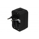 Travel adapter international with 2 usb ports