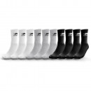 set of 10 men's socks, corporate black /