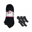 set of 5 women's short socks, basic run