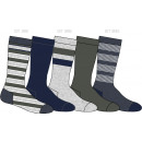 set of 5 children's socks, stripes