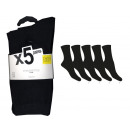 set of 5 child socks, black set