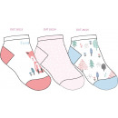 set of 3 baby short socks, foxy cute