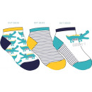 set of 3 short baby socks, baby croco