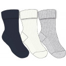 set of 3 baby socks, navy / ecr dimensions
