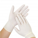 set of 100 men's gloves, transparent latex
