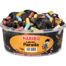Haribo licorice parade round can 1kg tin