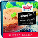 Großhandel Nahrungs- und Genussmittel: Hofgut Thunfisch filet in was.80g ag56g Dose