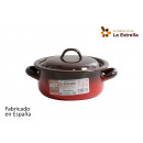 enameled pan with lid 16cm 1,4l fire