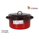straight pot with lid 22cm 4.5l fire