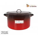 straight pot with lid 32cm 14,8l fire