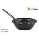 deep frying pan with basket 22cm marbled