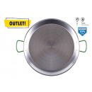 28 cm polished steel paella pan.