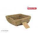 conical square wicker basket 17x17x7cm korne