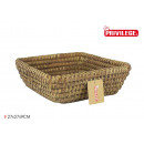 conical square wicker basket 27x27x9cm korne