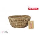conical round wicker basket 17x7cm korne
