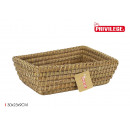 rectangular wicker conical basket 30x23x9cm korne