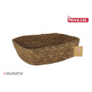 rectangular wicker conical basket 30x23x9cm privil