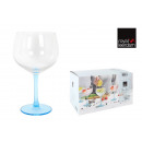 gin and tonic glass 6 pieces 65cl blue foot