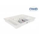 dish drainer 38.5x28.5x6.1cm bella white