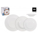 round tableware 12 pieces white aneto md