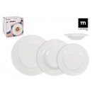 round tableware 18 pieces white aneto md