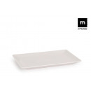 Rectangular platter ivory gloss 13x20cm elite